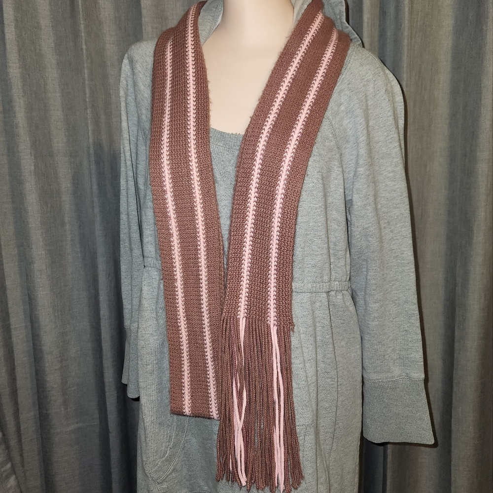 Long Knit Skinny Scarf